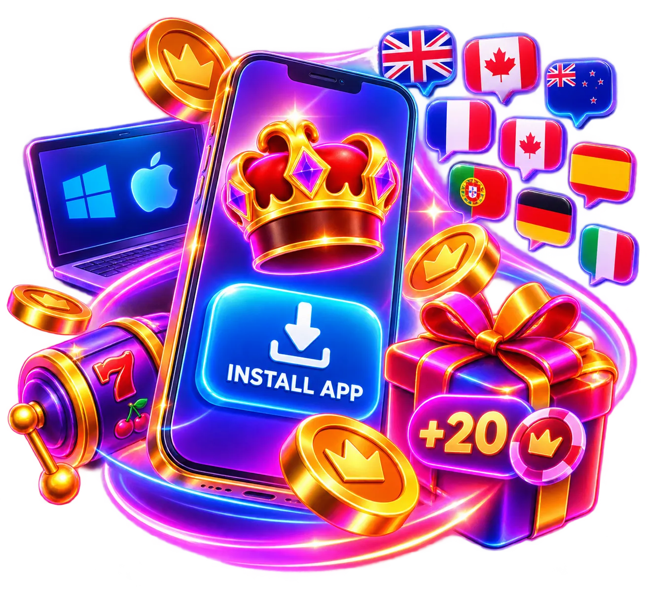 App account access and languages in Luckyhills App account access and languages in Luckyhills